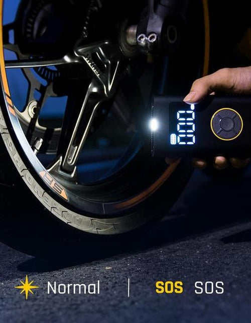 Load image into Gallery viewer, Portable Tire Inflator: Smart ON/OFF Hose Design
